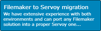 Filemaker to Servoy migration We have